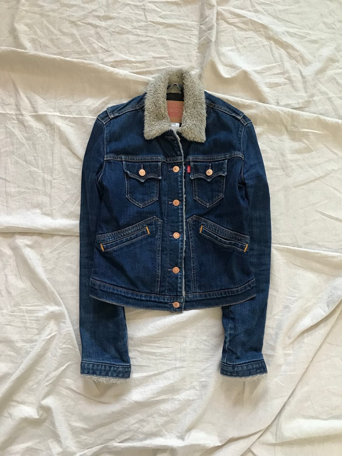 리바이스 진청 양털 쉐르파 자켓 상품이미지6