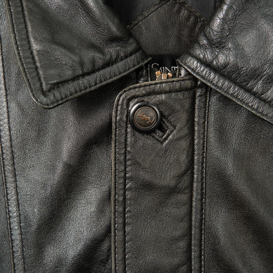 [105] 90s YSL 입생로랑 뿌르옴므 양가죽 봄버 자켓  상품이미지4