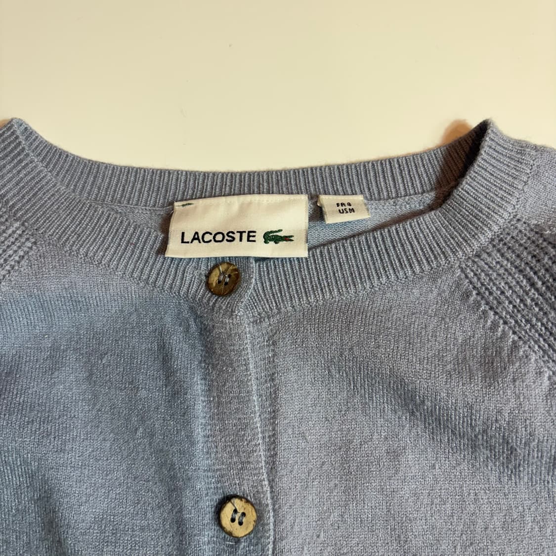 라코스테 연보라 울 니트 가디건  상품이미지3