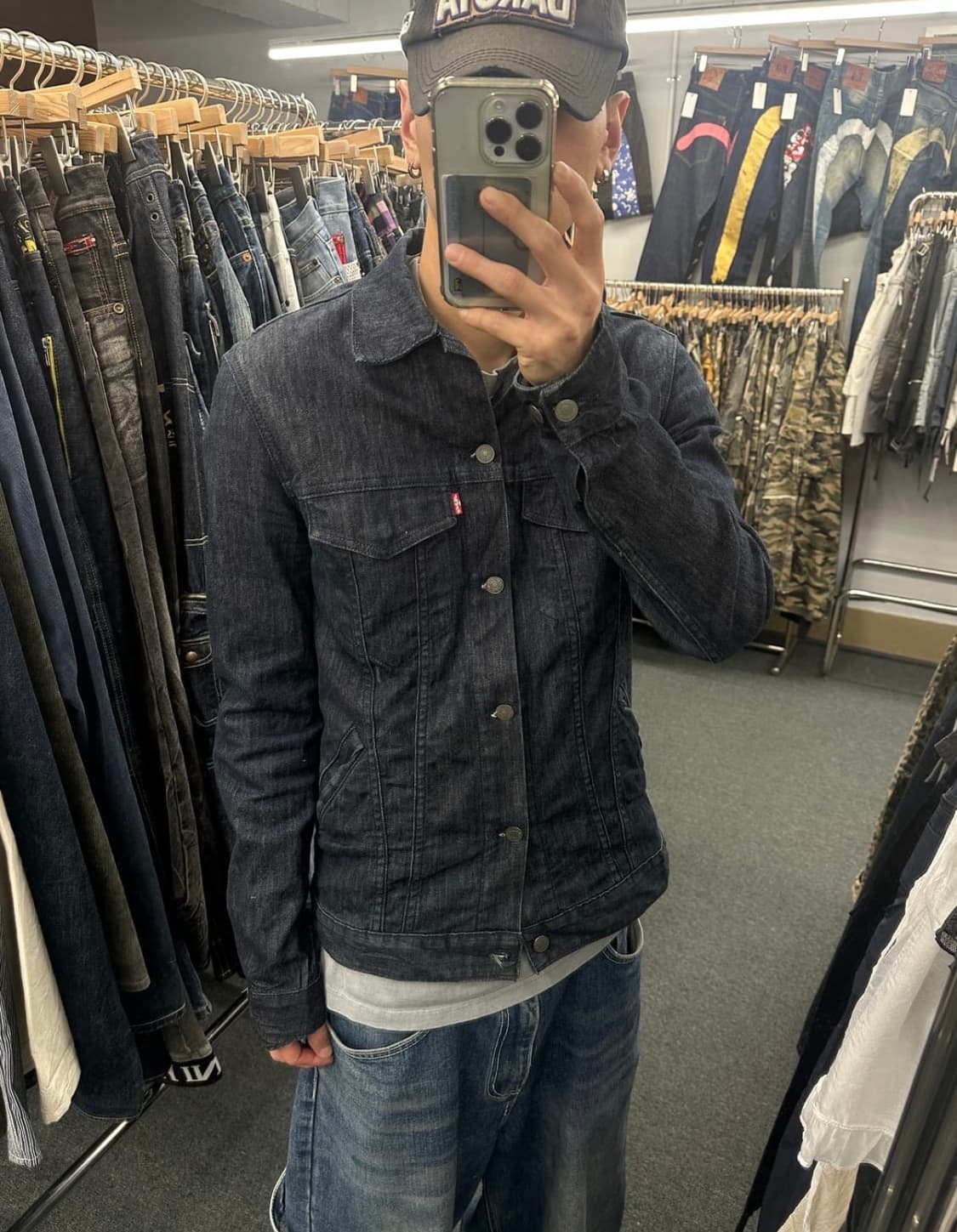 M) 리바이스 스판 데님 인디고 트러커 자켓 bovine 상품이미지1