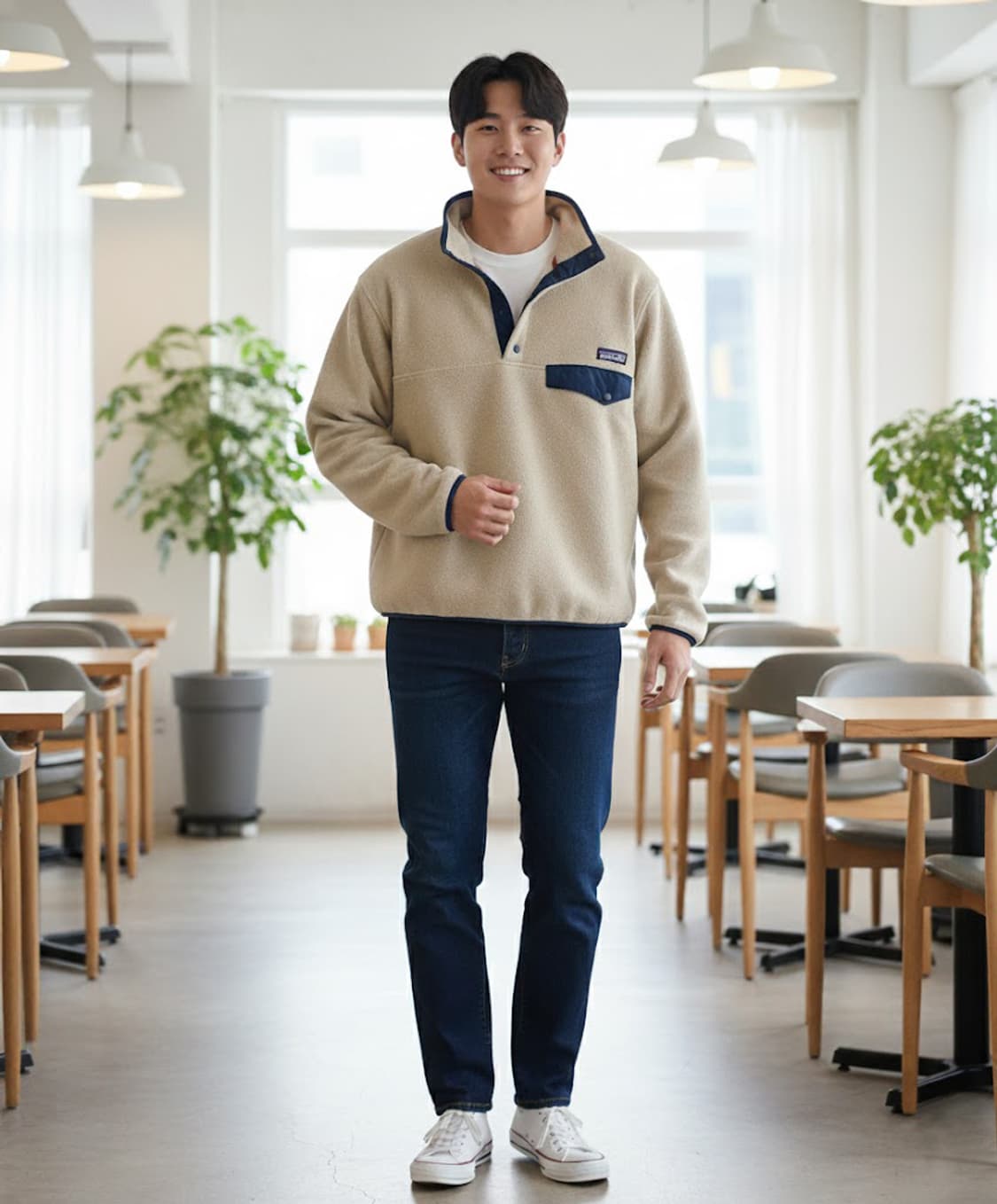 파타고니아 헤비웨이트 신칠라 풀오버 스웨터 엘캡카키 s 상품이미지2