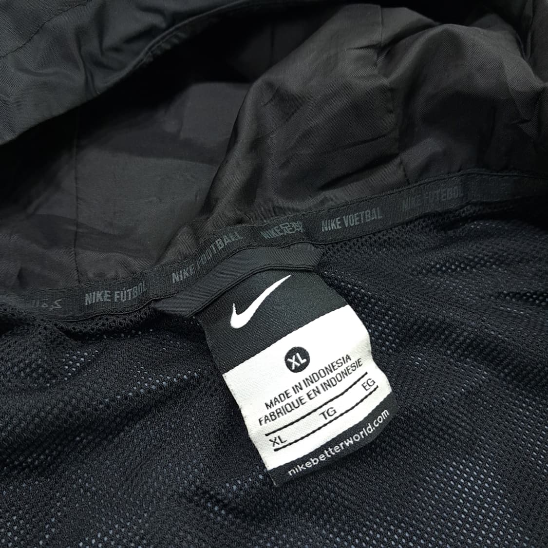 CN777 XL 나이키 풋볼 팀 블랙 원드브레이커 바람막이 자켓 점퍼 상품이미지5
