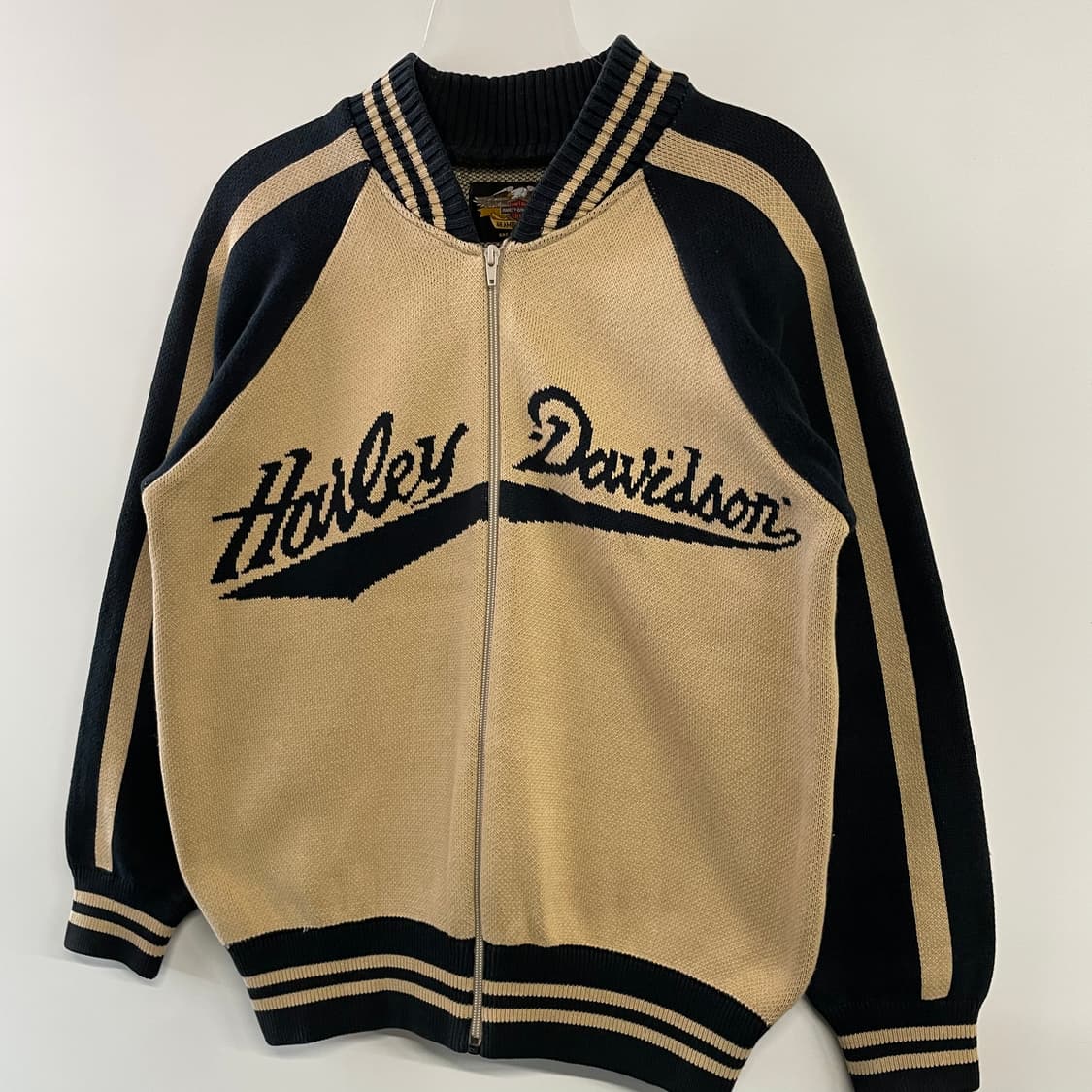 할리 데이비슨 스펠아웃 니트집업 상품이미지3