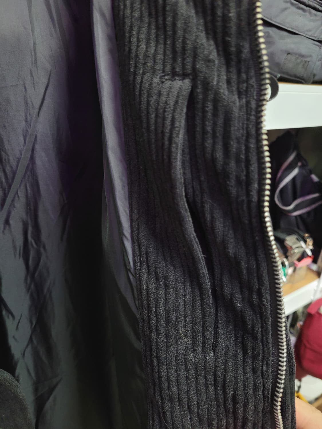 Lee 리 코듀로이 패딩 블랙 상품이미지4