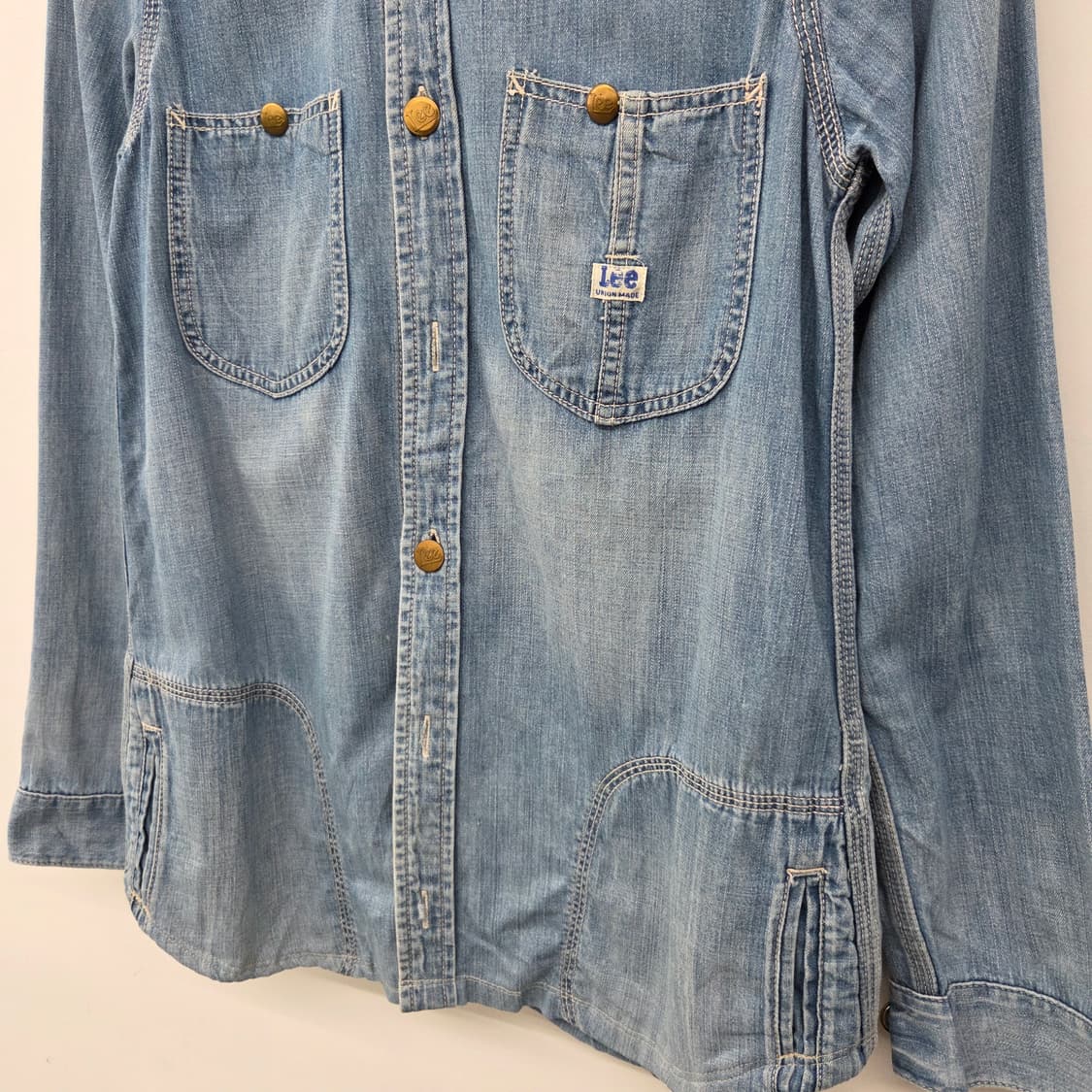 Lee 데님 셔츠 자켓 빈티지 스타일 여s 상품이미지4