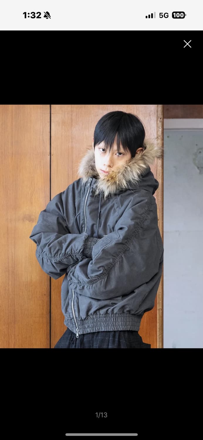 글랙 GJ098 러스티 N2B 숏 파카 (GRAY) m 상품이미지1