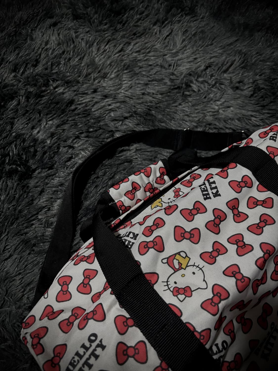 HELLO KITTY 리본 올오버 보스턴 백 상품이미지7