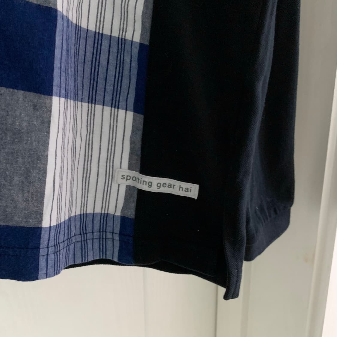 Hai sporting gear issey miyake 체크 폴로 롱셔츠 상품이미지3