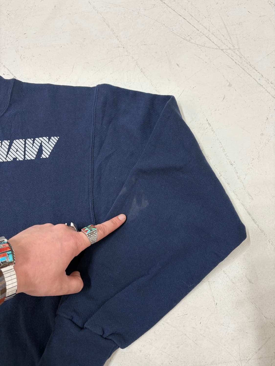 90‘s US Navy Soffee Pt Sweat Set-up 상품이미지3