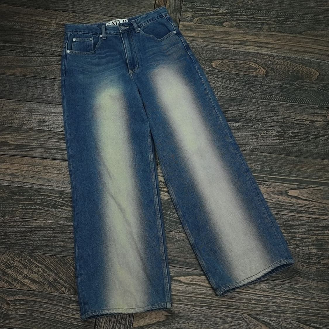 [세터] 브루클린 뉴트로 와이드 워시드 데님 팬츠 레트로블루 M17577 상품이미지1