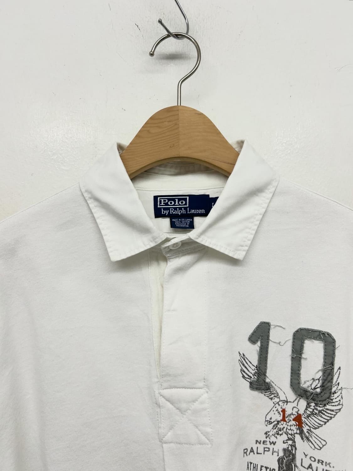 폴로 랄프로렌 화이트 반팔 럭비 카라티 상품이미지3