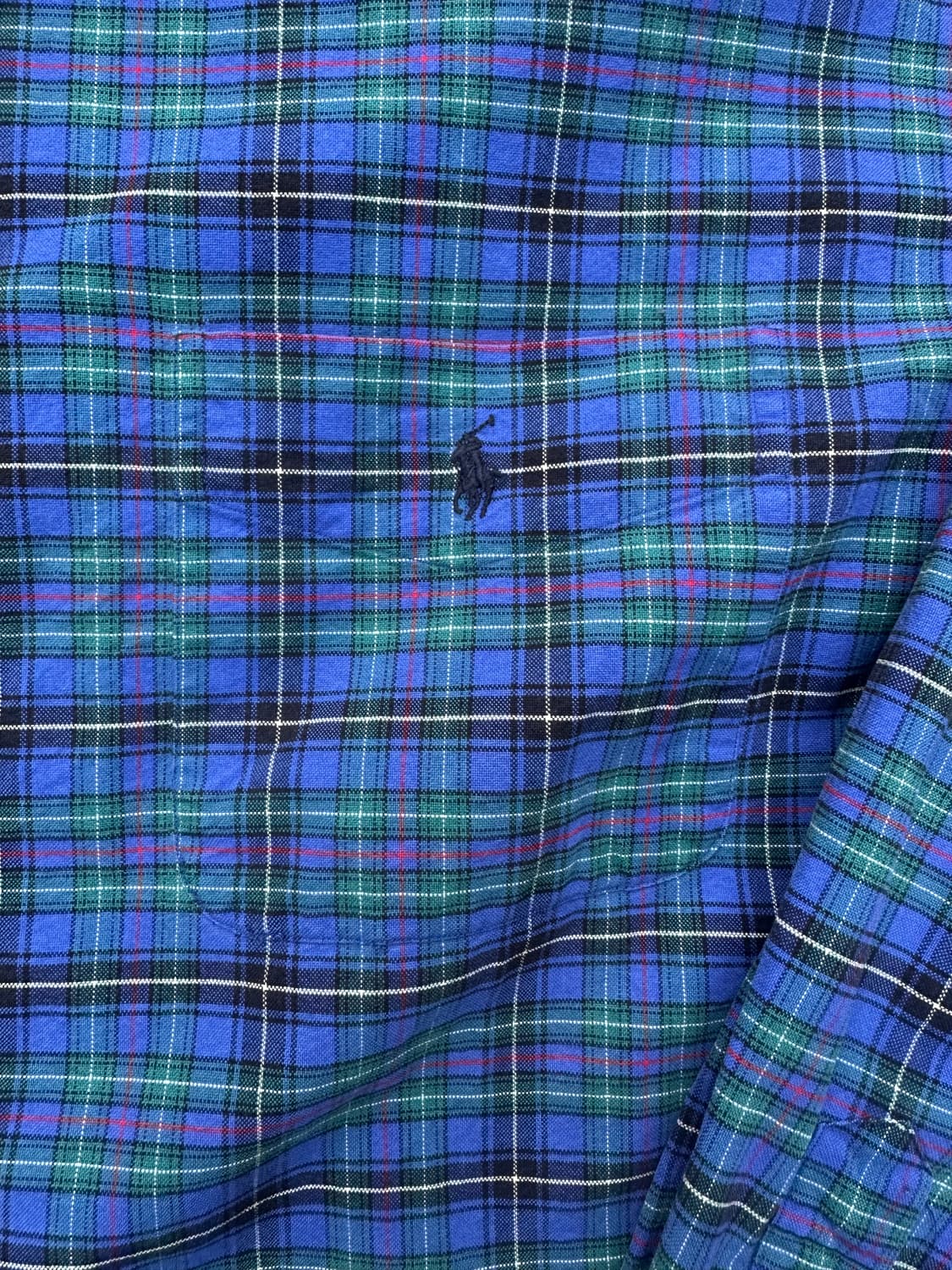 빈티지 90s 폴로 체크 빅셔츠 상품이미지2