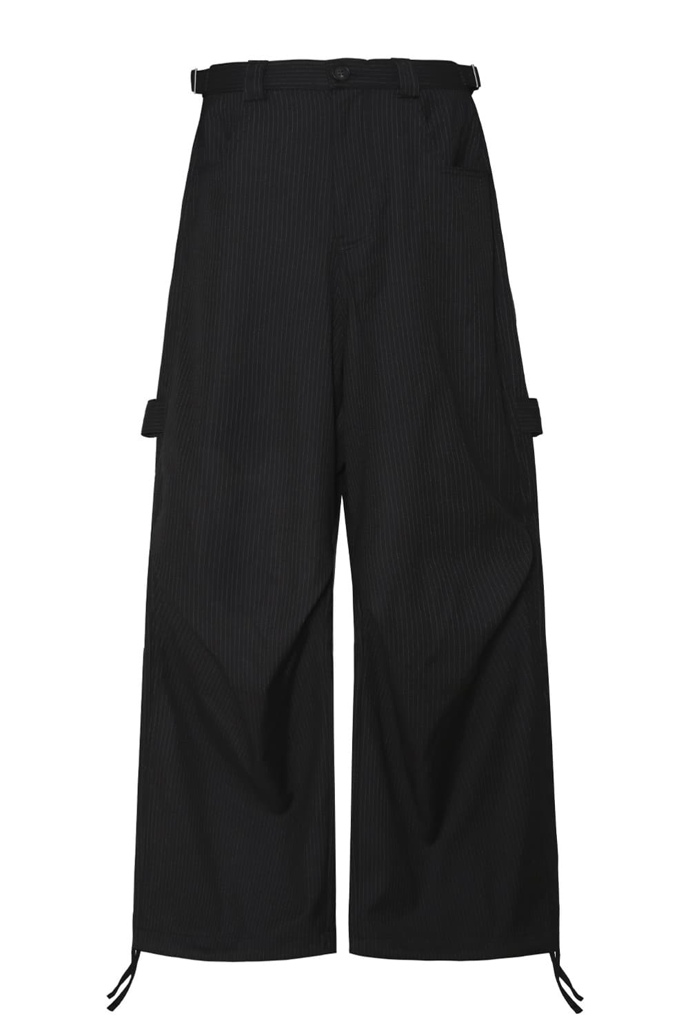 카미엔 247 올데이 스트라이프 팬츠 블랙 상품이미지1