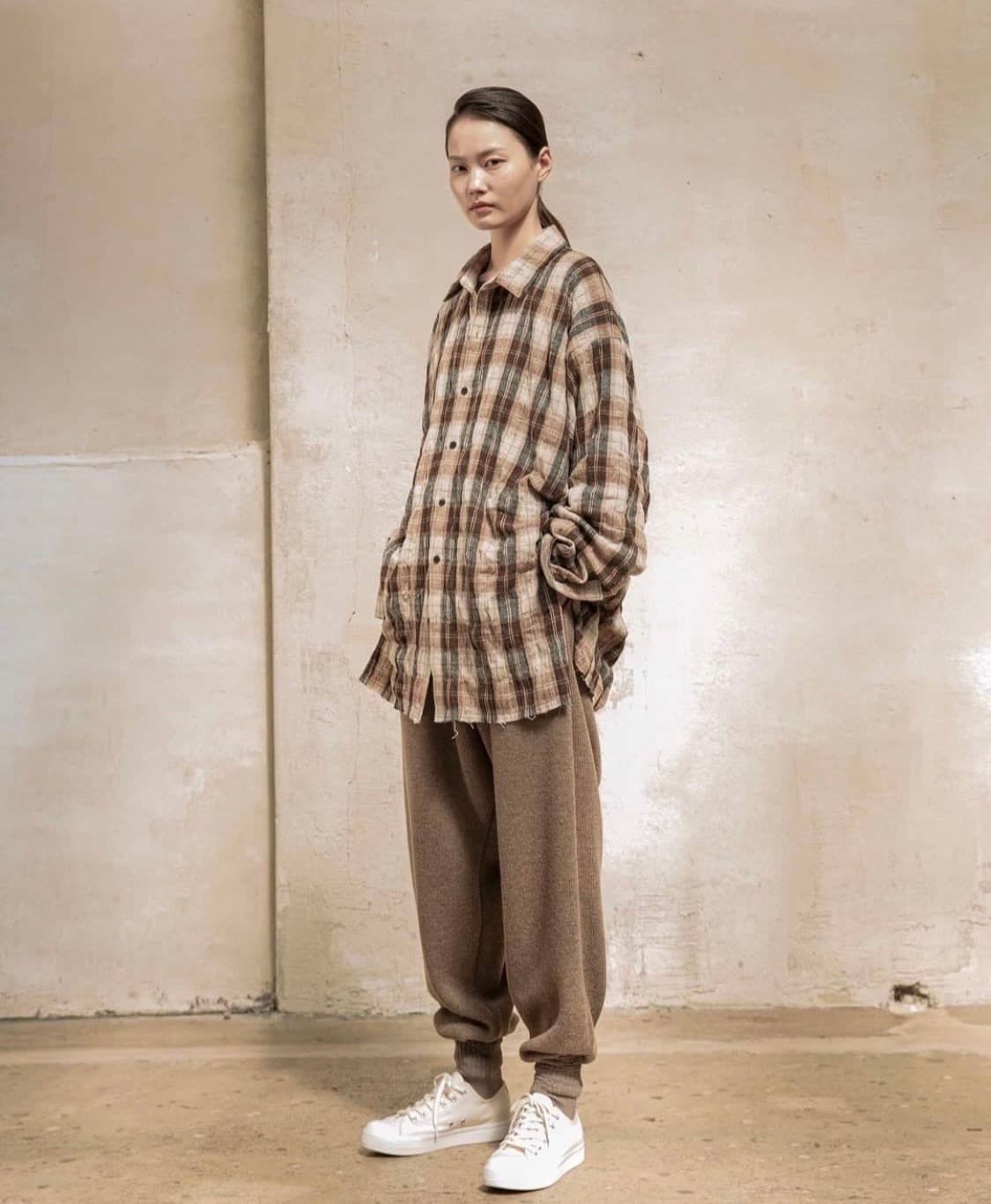 Kokyuu 코큐 울 배기 팬츠 F 상품이미지9