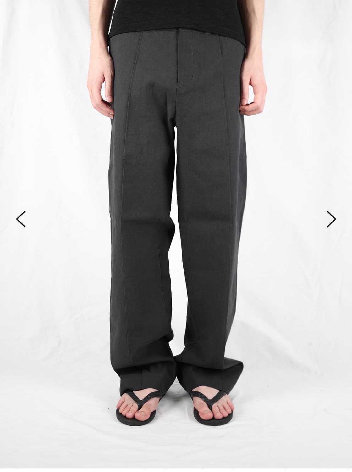 les Stitch crease trouser (charcoal) 상품이미지2