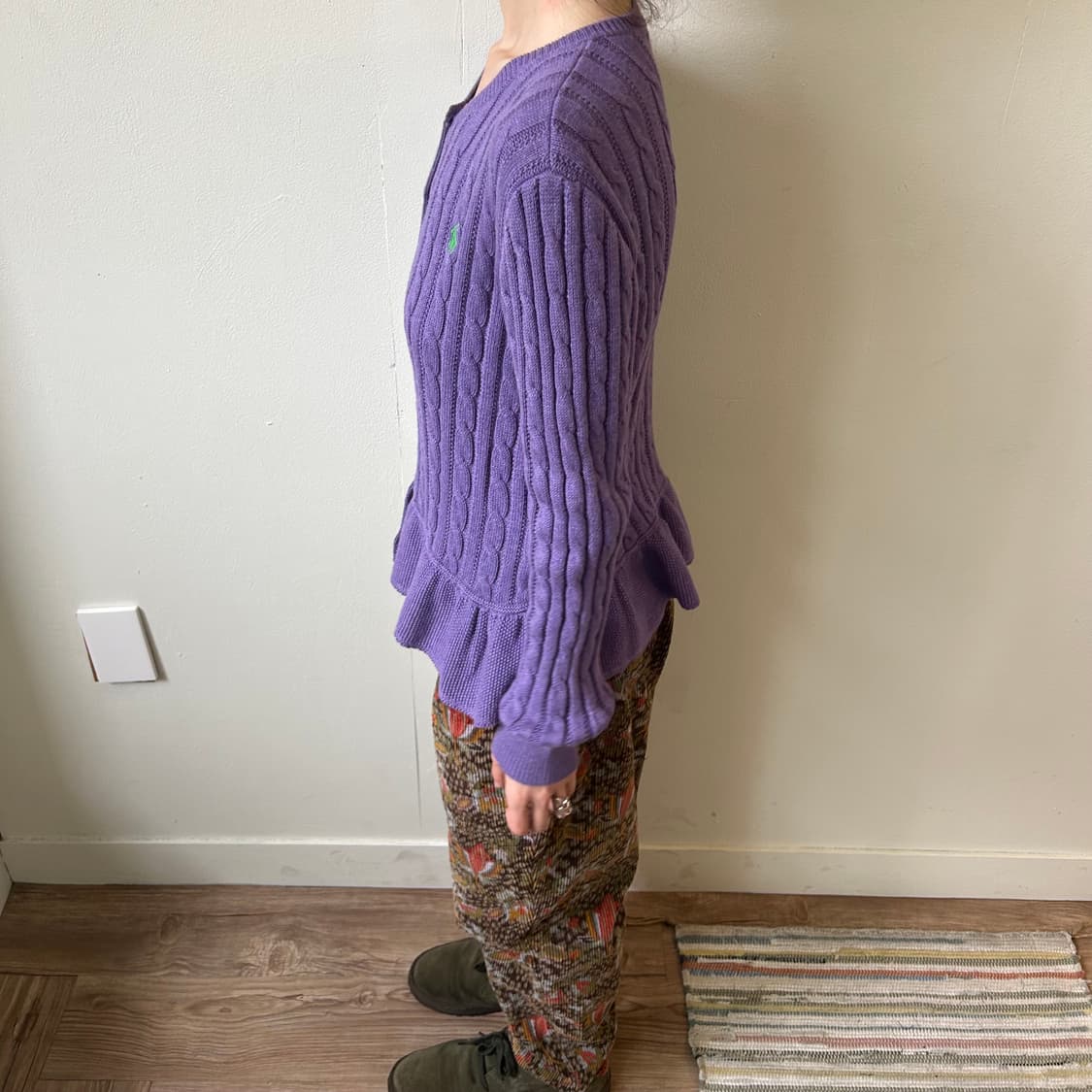 폴로랄프로렌 라벤더 케이블 가디건 상품이미지2