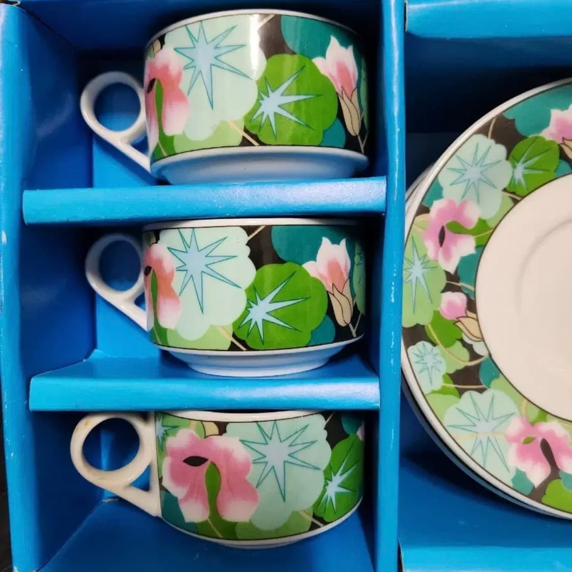 레트로 연꽃 다방 찻잔+소서(1세트) 상품이미지5