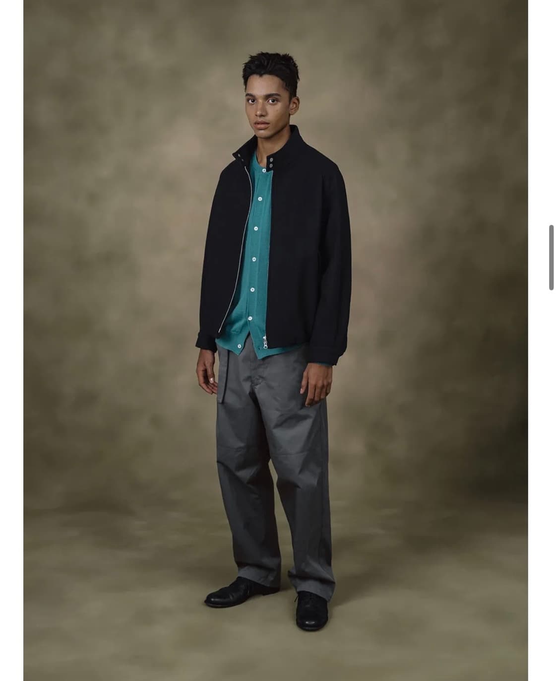 [셔터]라운드 넥 가디건_(블루그린)_ S size 상품이미지5