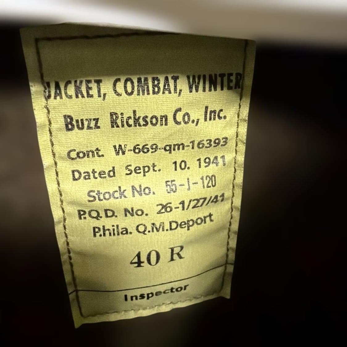 (40R) 버즈릭슨 buzz rickson 탱커자켓 상품이미지10