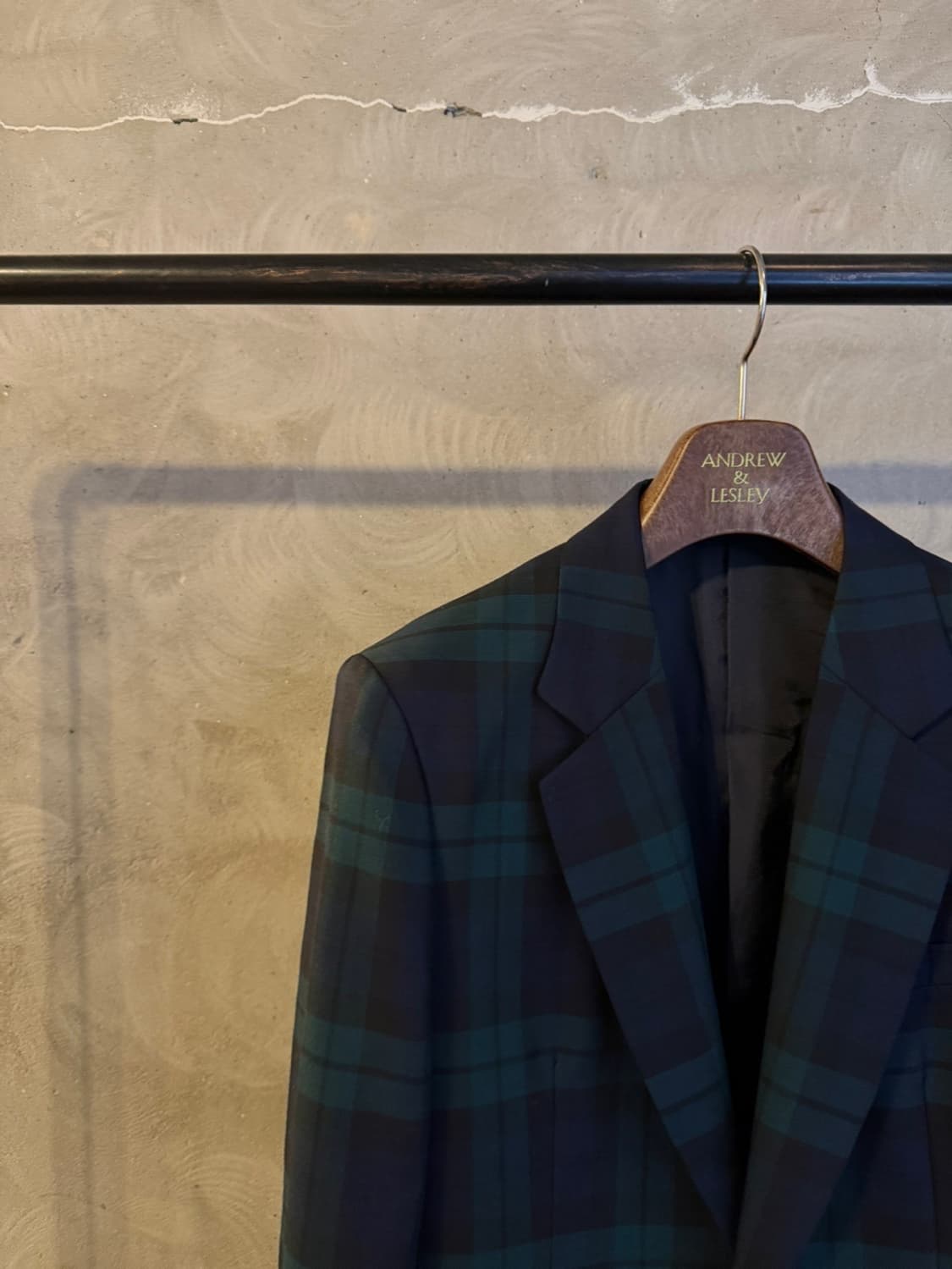 제이프레스 블랙와치 금장 블레이저 55~66 상품이미지2