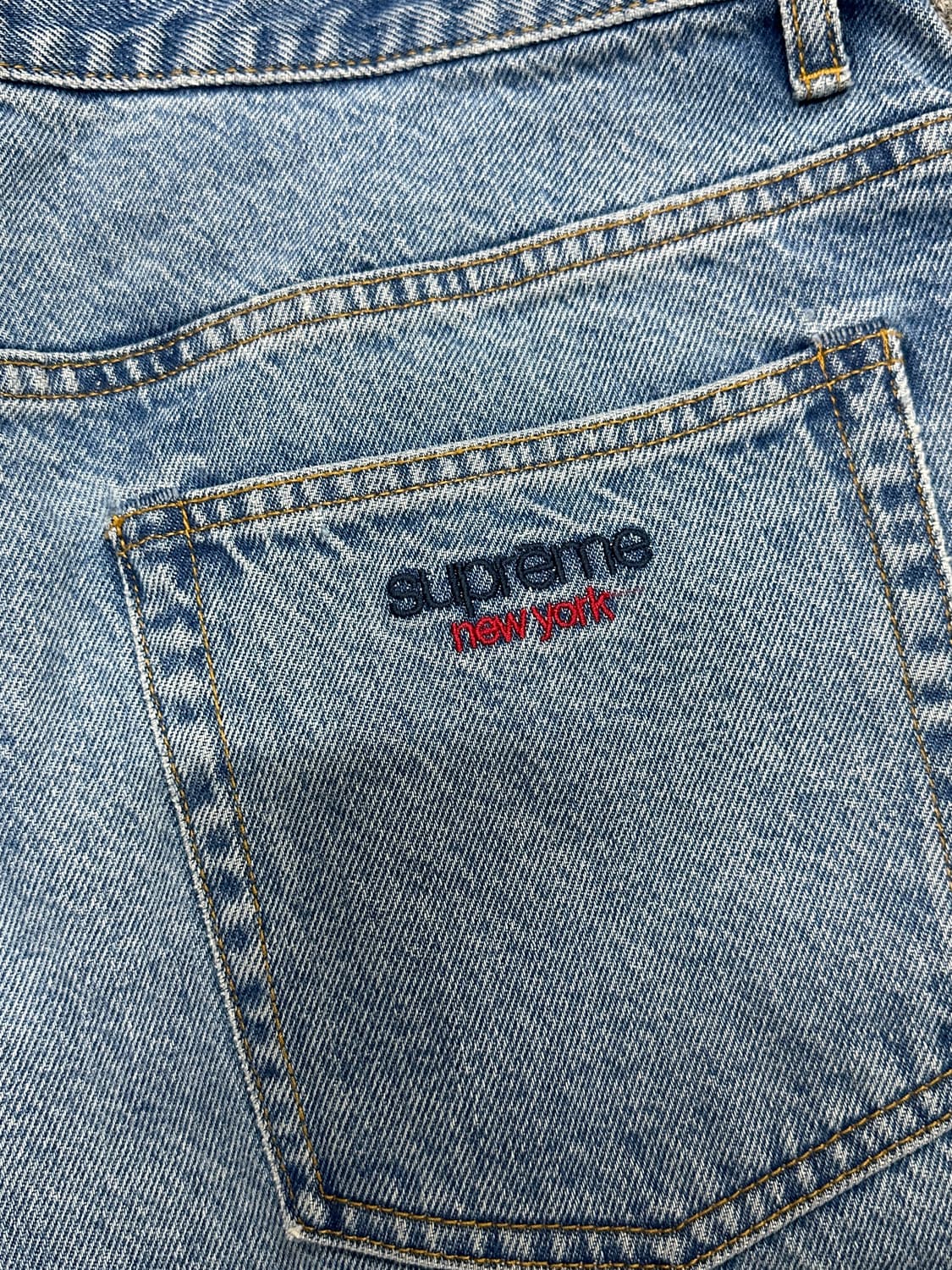 슈프림 배기 대님 쇼츠 워시드 인디고 25 ss (36) 상품이미지3