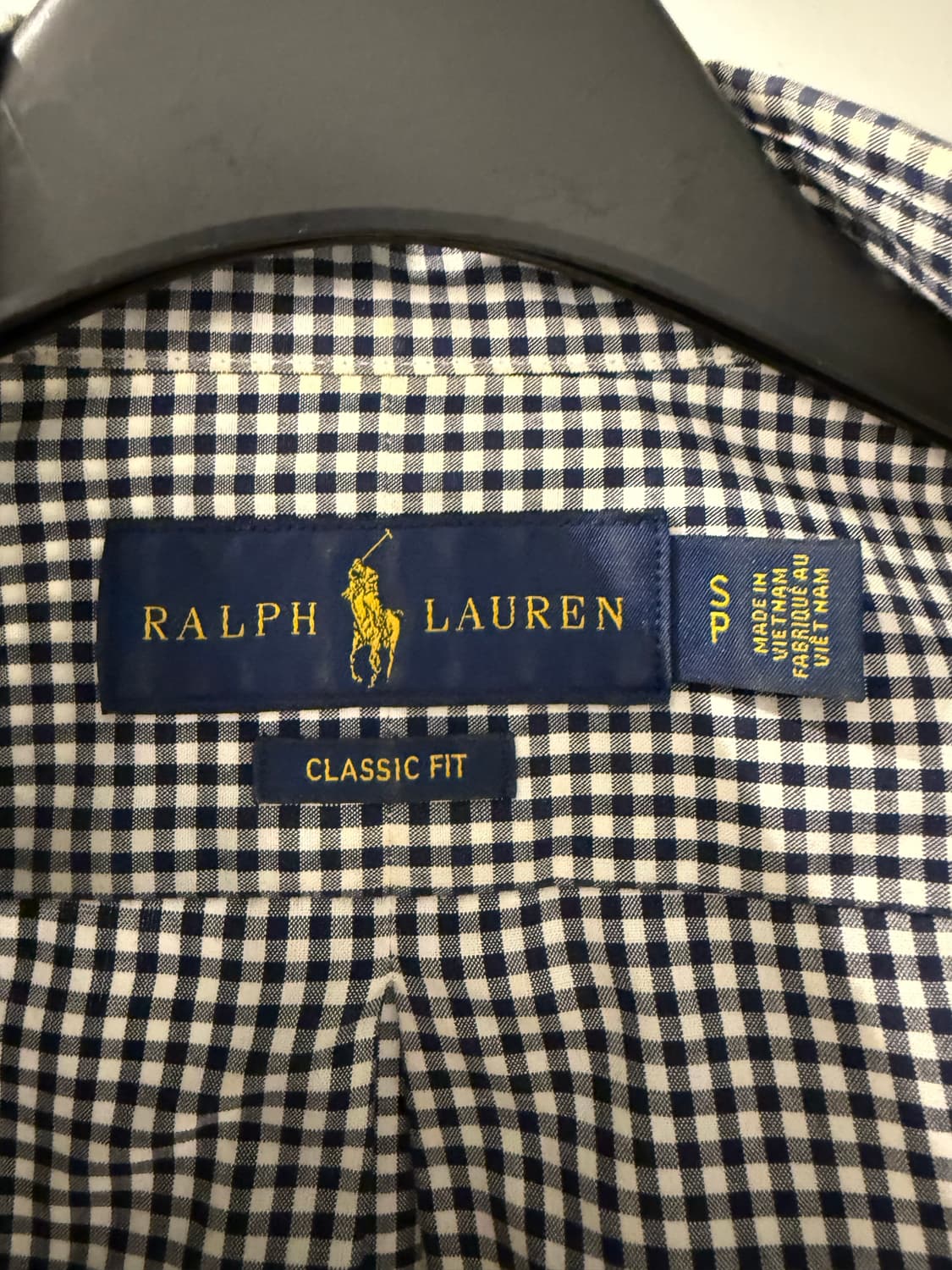 폴로 깅엄체크 셔츠 s 상품이미지5