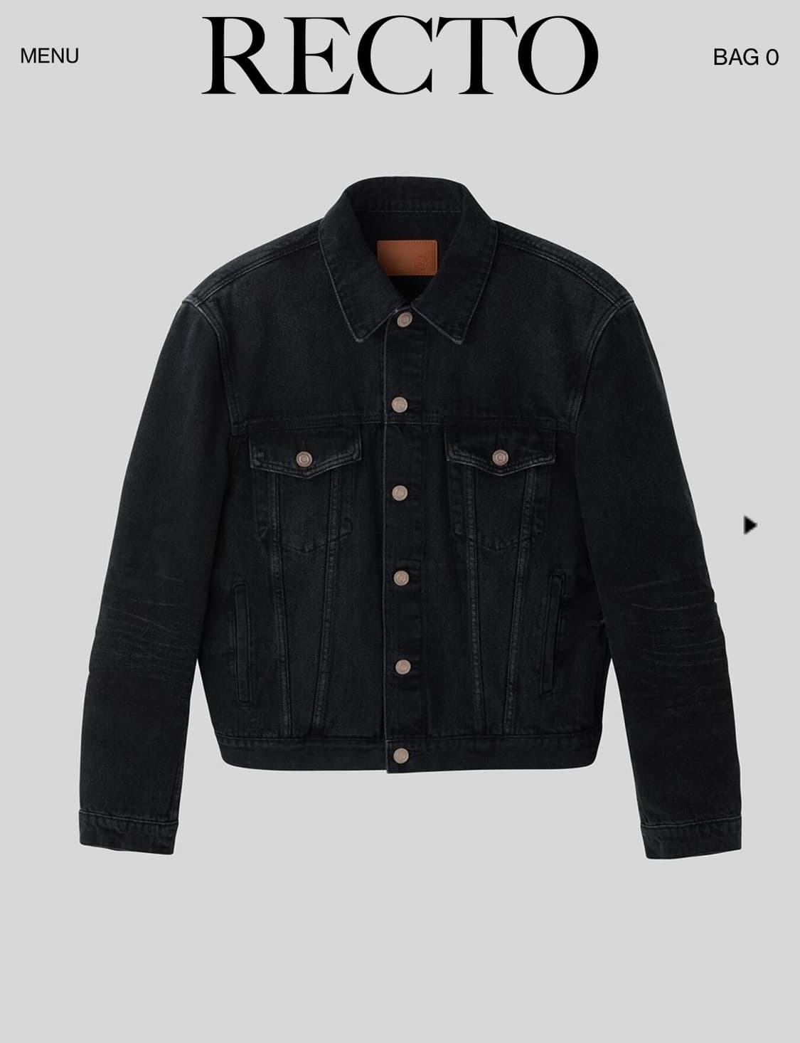 (M사이즈)렉토 빈센트 데님 트러커 자켓 상품이미지1