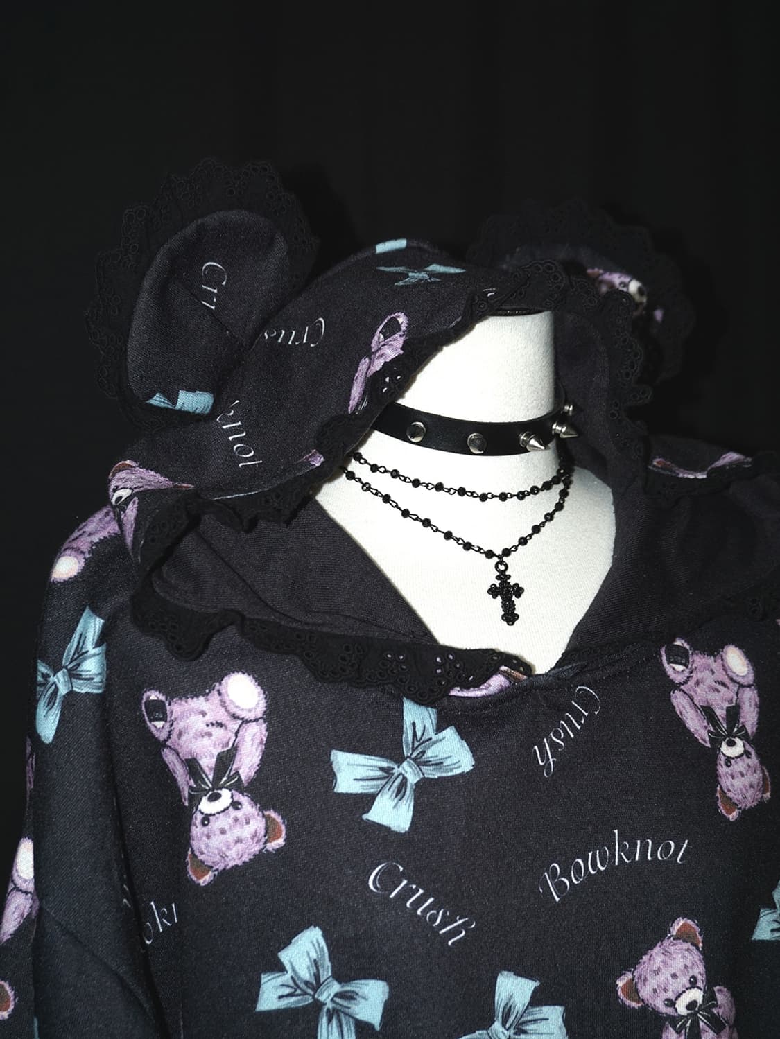 gothic teddy bear ear hood  상품이미지4