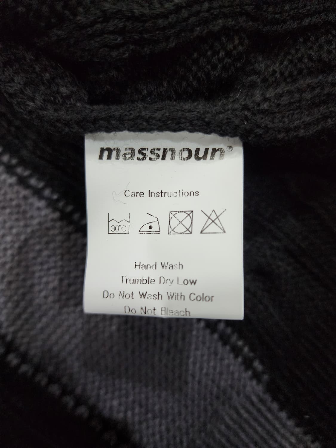 매스노운 멀티플 인시전 케이블 오버핏 니트 L 상품이미지6