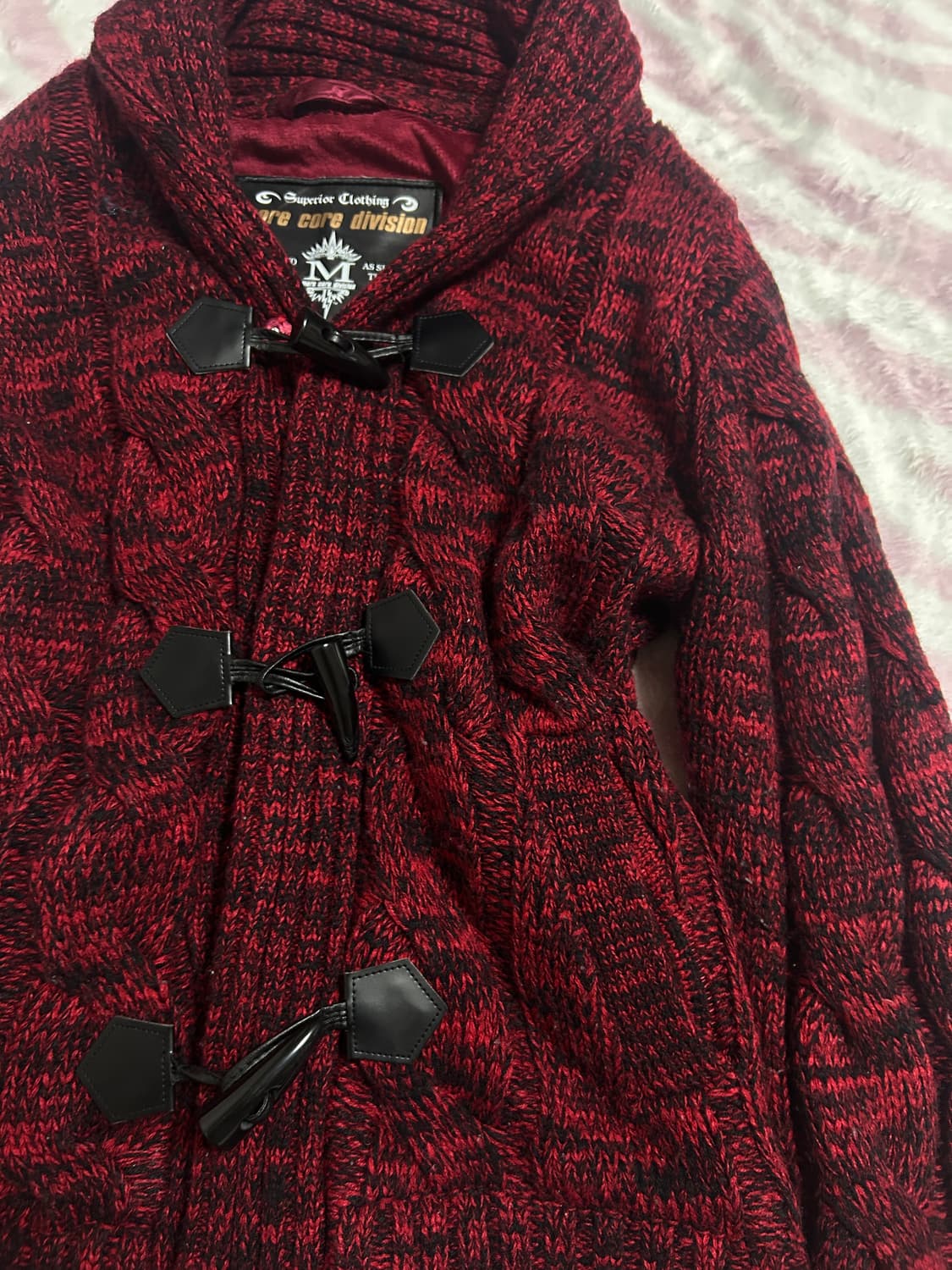 나나깔 캐캐체 펑크 니트 아우터 상품이미지2