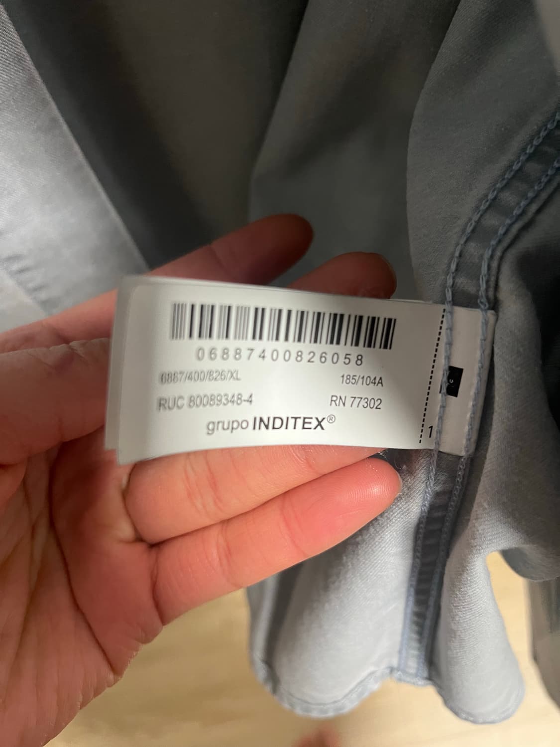 자라 빈티지 블루셔츠 상품이미지3