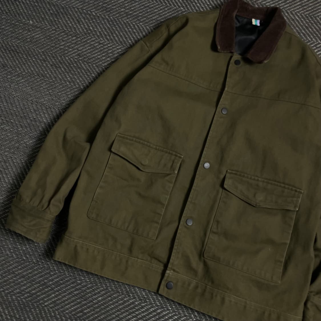 다이아몬드 레이라 트러커 헌팅 워크 자켓 올리브 y 4881 상품이미지4