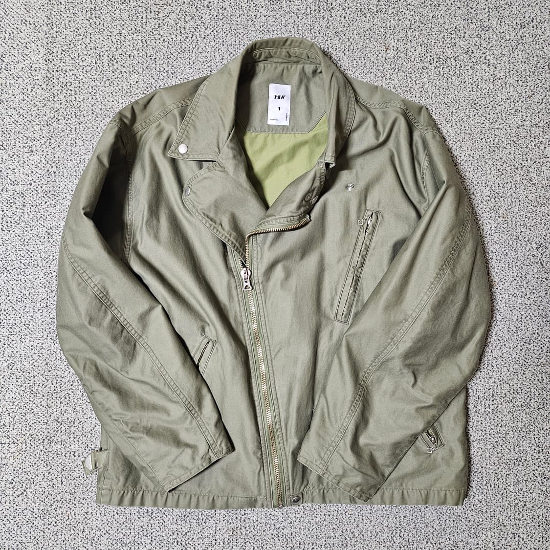 [1] 블라인드파일즈 코튼라이더 자켓 올리브 상품이미지1