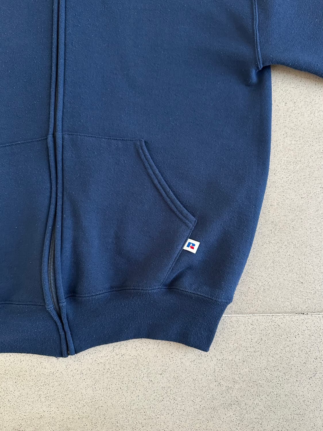 90s 빈티지 러셀 후드집업 네이비 L 상품이미지3