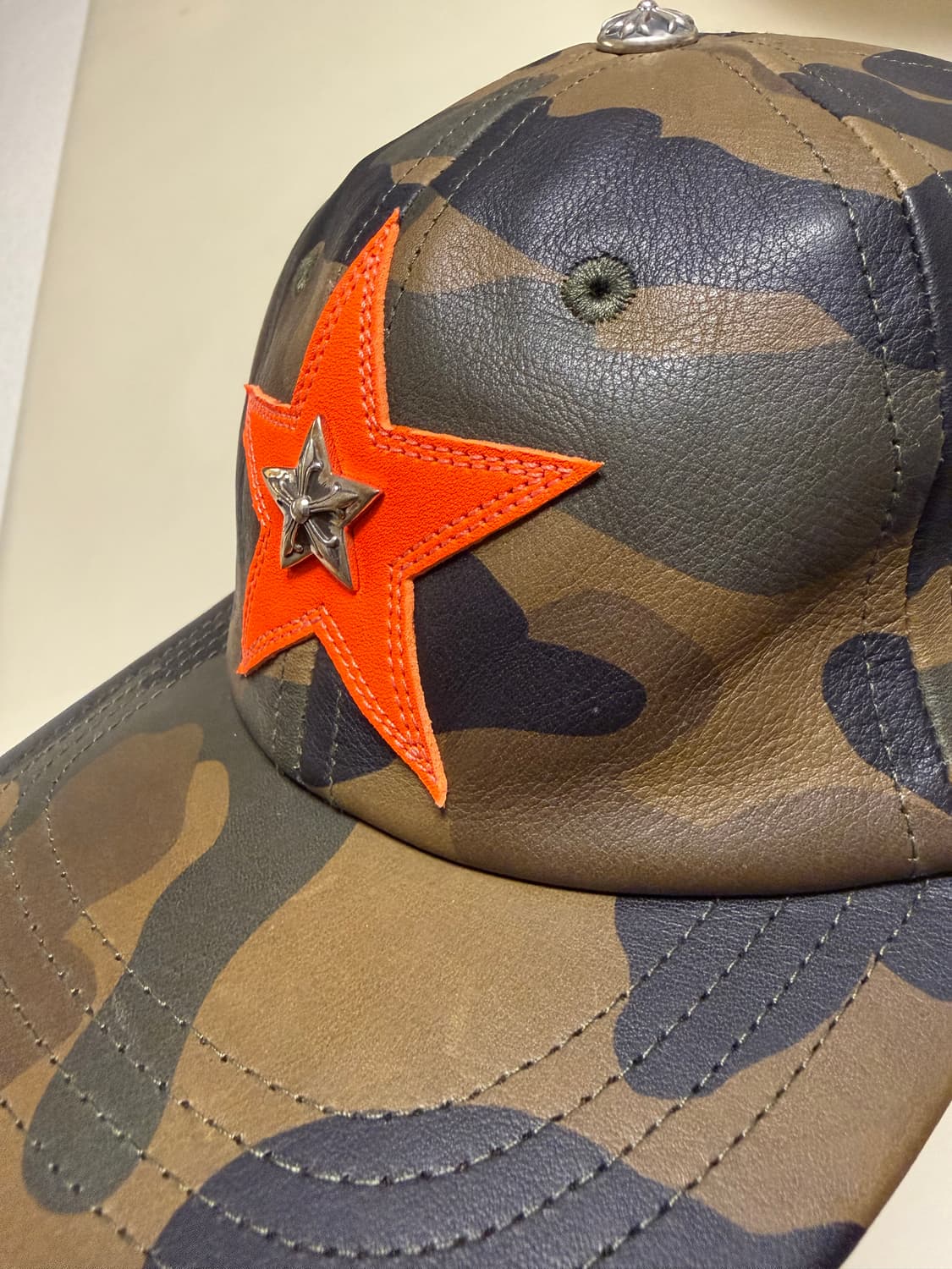 크롬하츠 정품 초레어 한정판 레더 캡 모자 새상품 상품이미지10