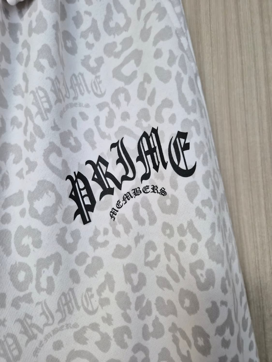 프라임멤버스 레오파드 화이트 조거팬츠 상품이미지3