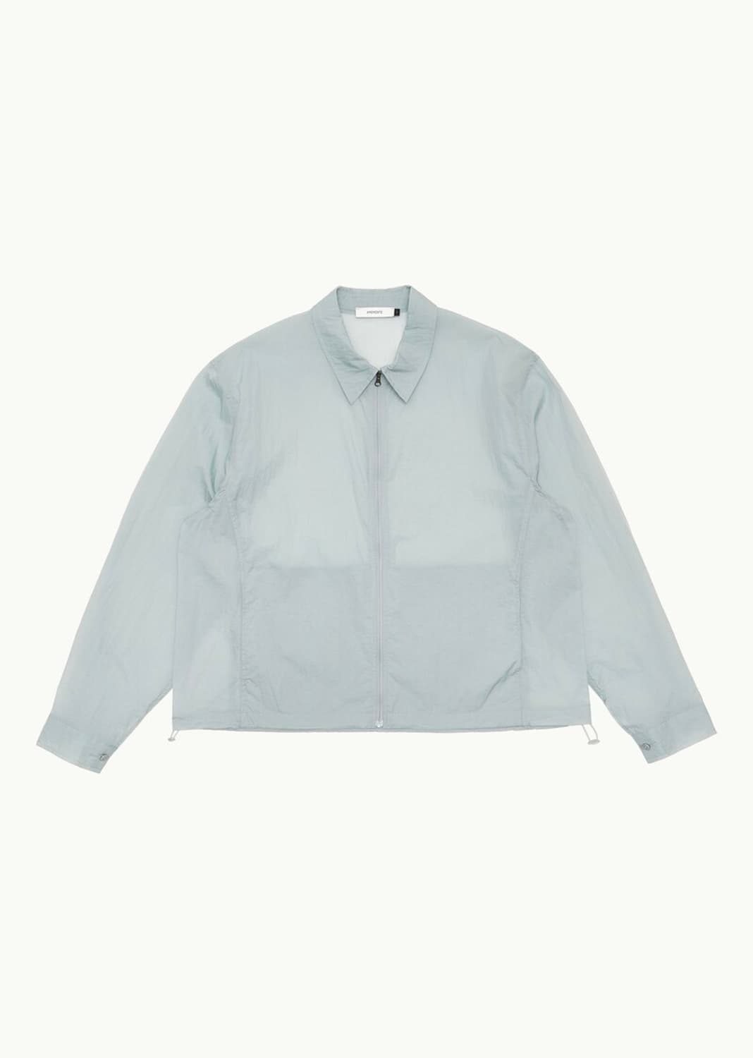 아모멘토 시어 집업 셔츠 블루그레이 상품이미지1