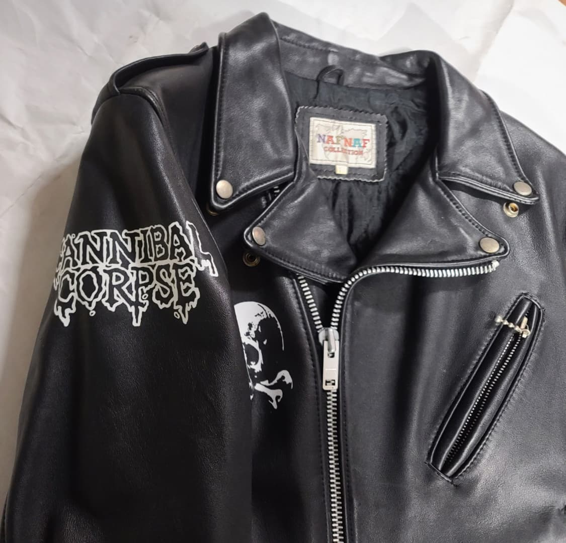 NAFNAF 커스텀 가죽라이더자켓 90사이즈 상품이미지4