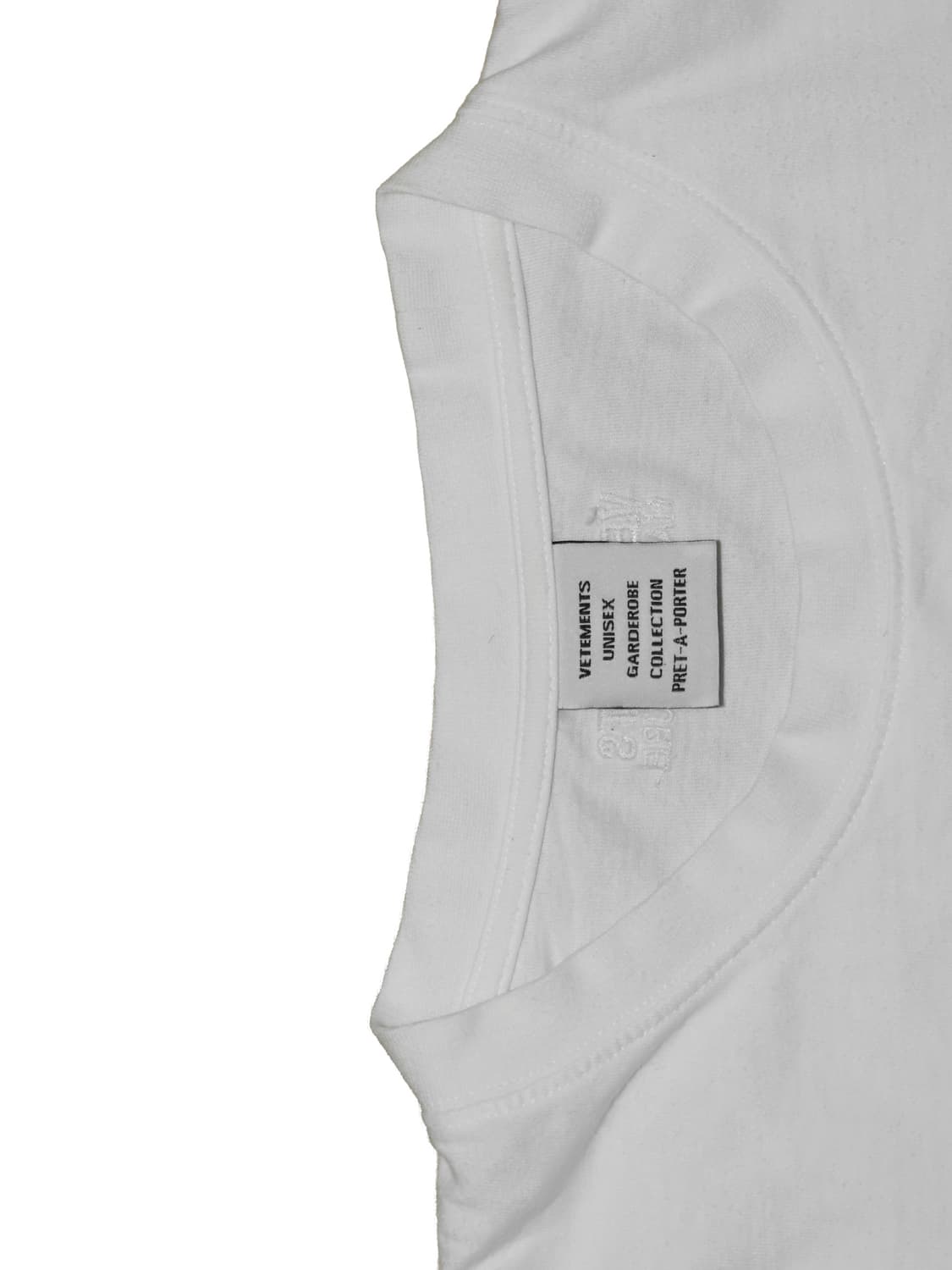 [정품]베트멍 꾸띄르 화이트 반티셔츠 상품이미지3