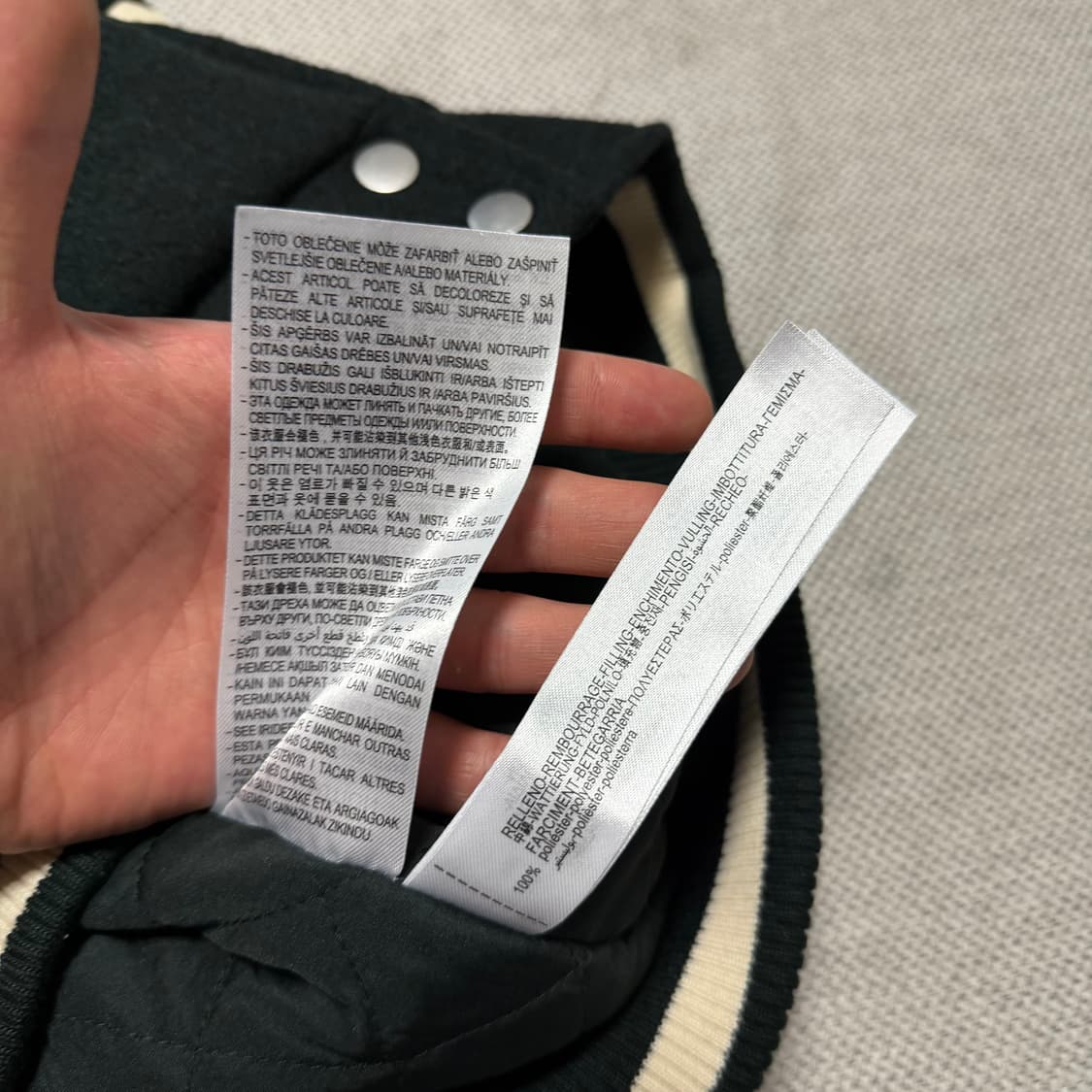 자라 레터링 바시티 자켓 상품이미지4