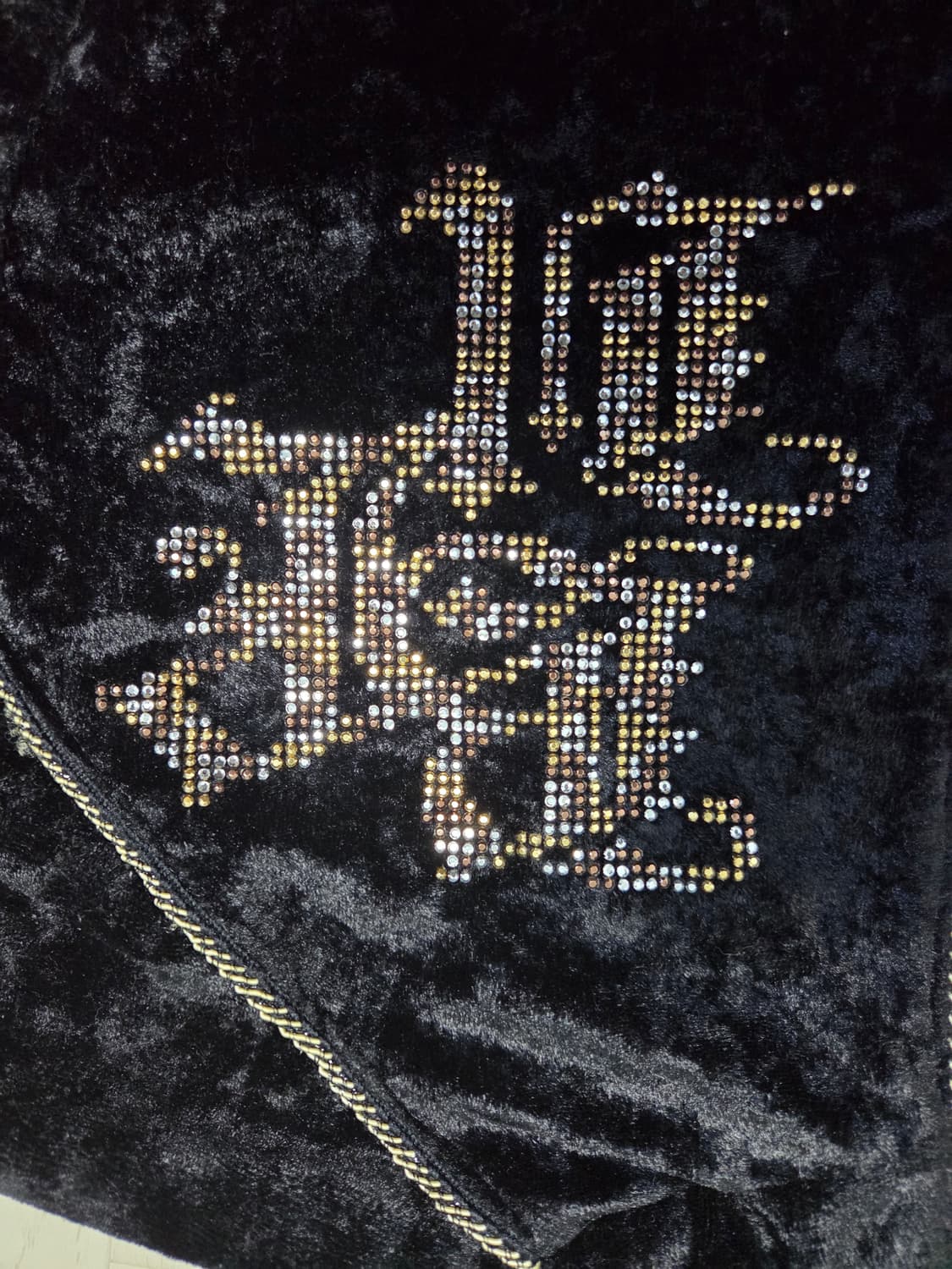 Xfrm 갸루 벨벳 블랙 후드집업 상품이미지3