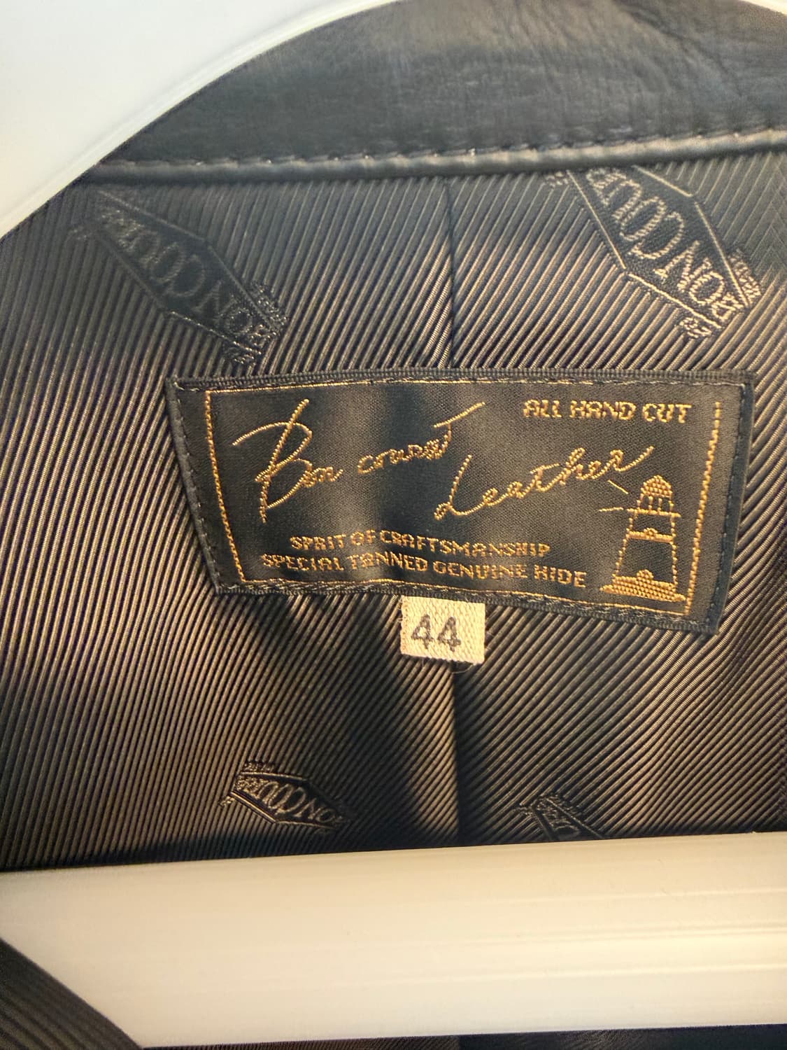 본쿠라 레더 자켓 1st 44 새제품 판매합니다. 상품이미지3