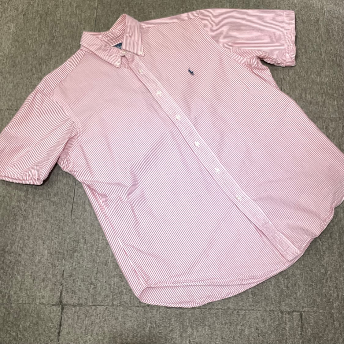 (L) POLO 폴로 랄프로렌 스트라이프 반팔 셔츠 클래식 핏 상품이미지3