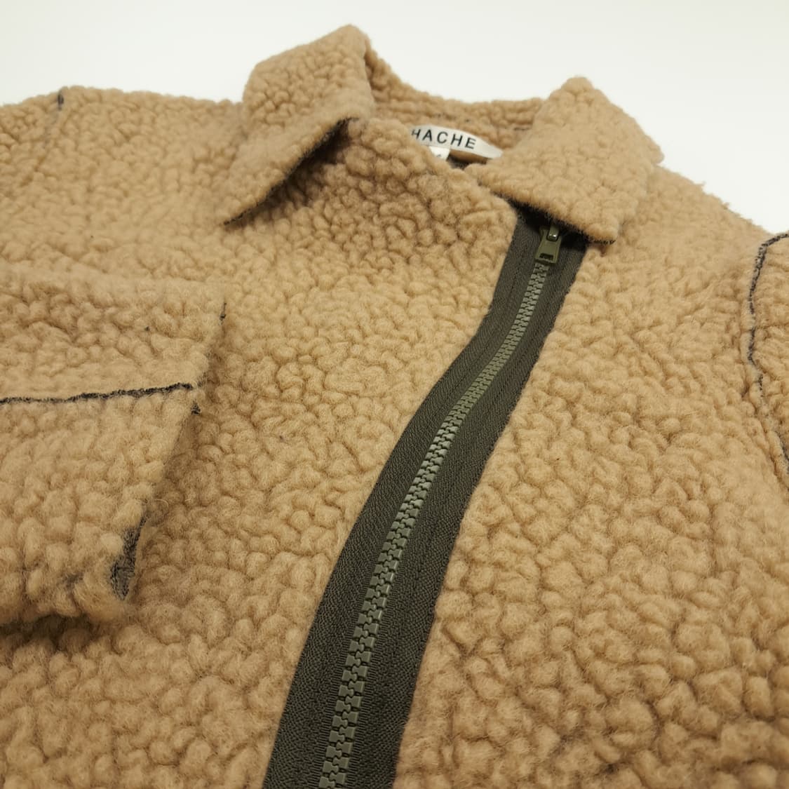 CN719W L HACHE 이탈리안 테디베어 시어링 울자켓 상품이미지5