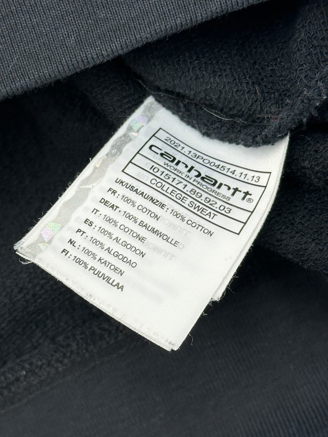 칼하트 로고 맨투맨 L 상품이미지4