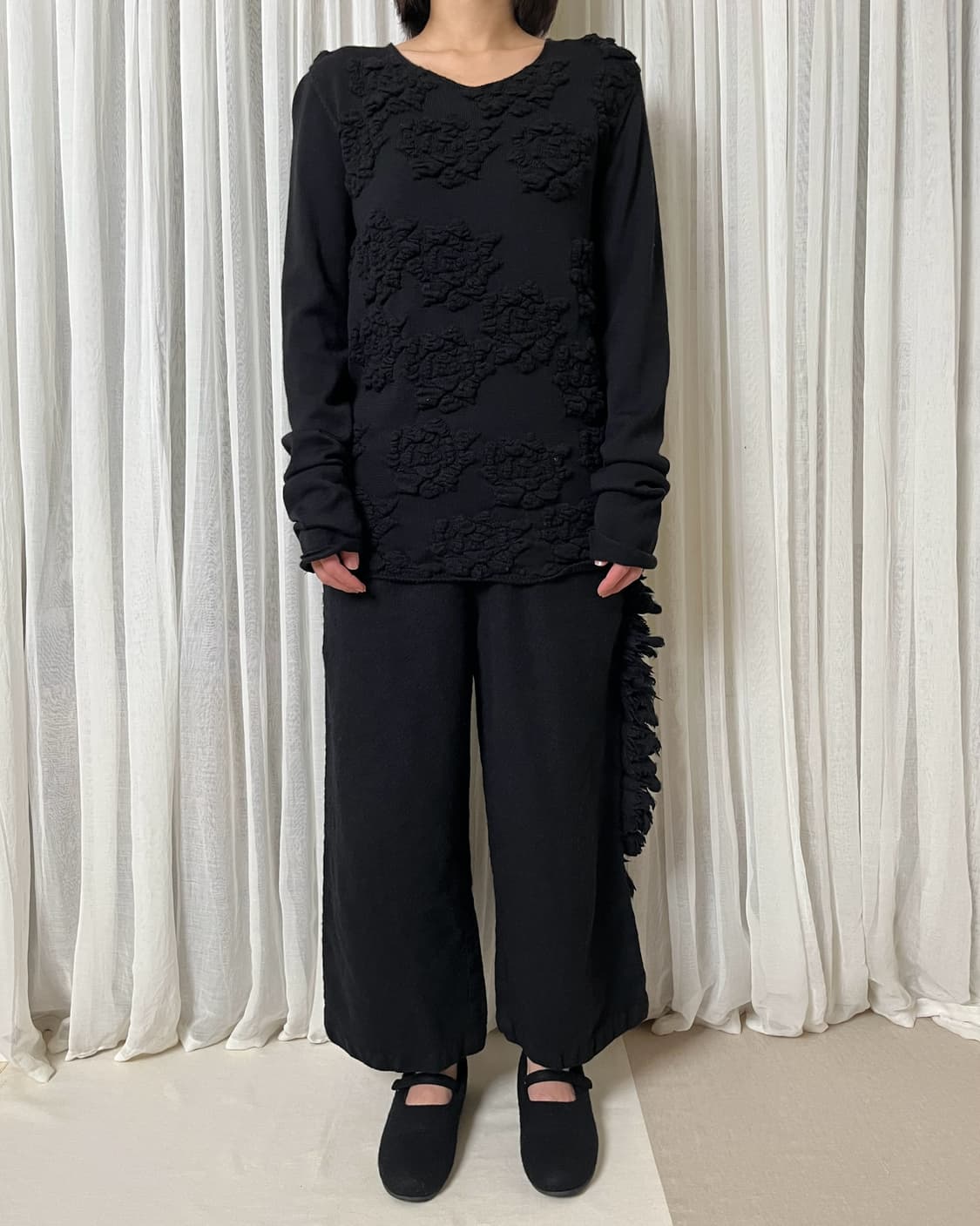 꼼데가르송 20aw 플라워니트 comme des garcons 자가드 상품이미지3