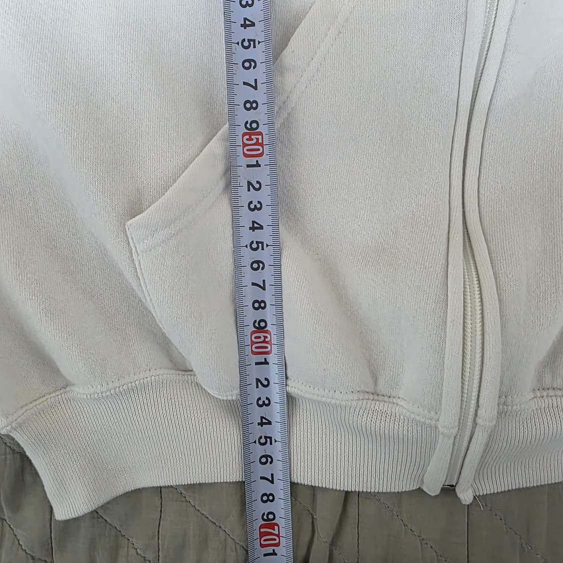 [L] 90s 러셀 애슬레틱 후드집업 화이트 굿컨디션 LIKE XL 상품이미지8