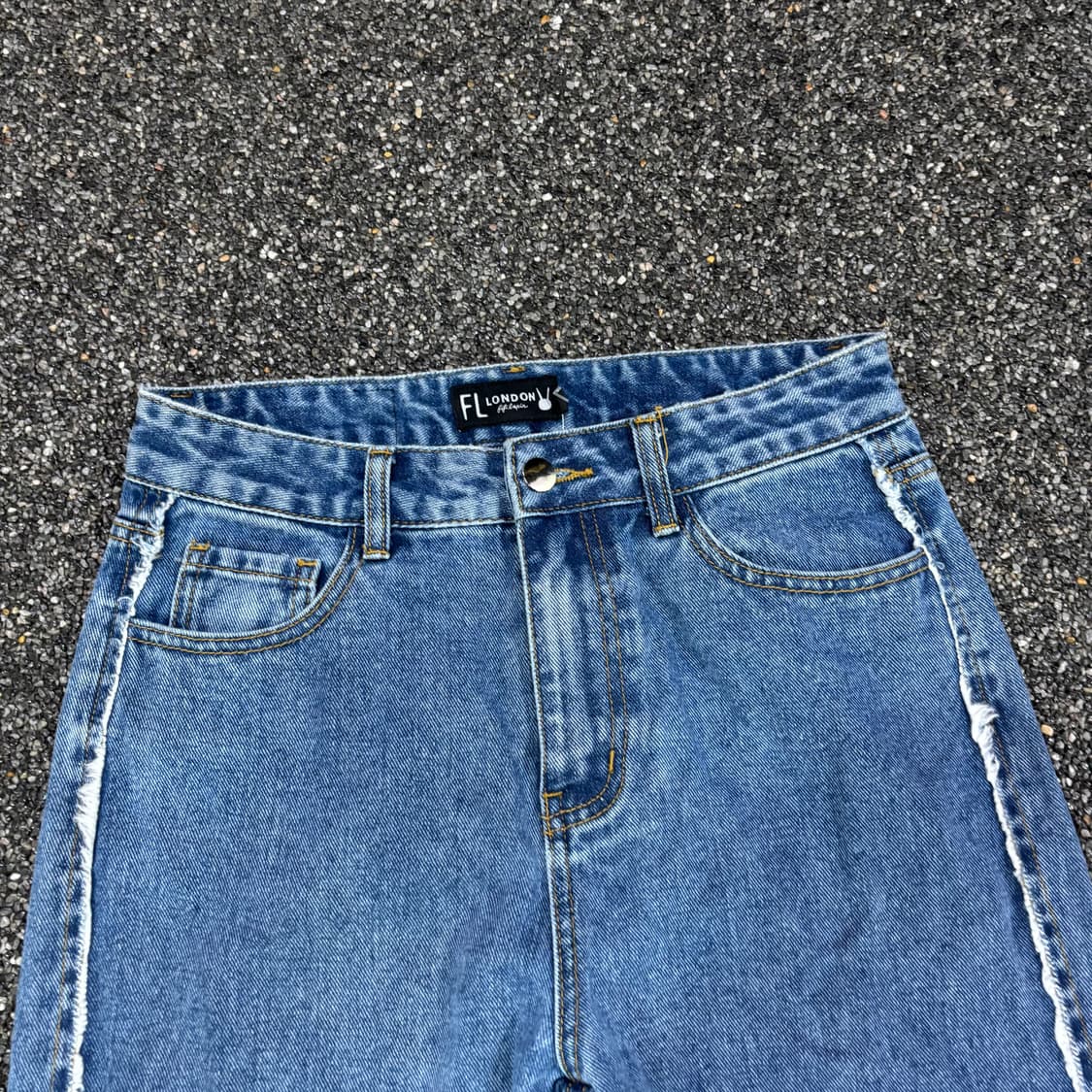 빈티지 커팅 스티치 데님 팬츠 상품이미지4