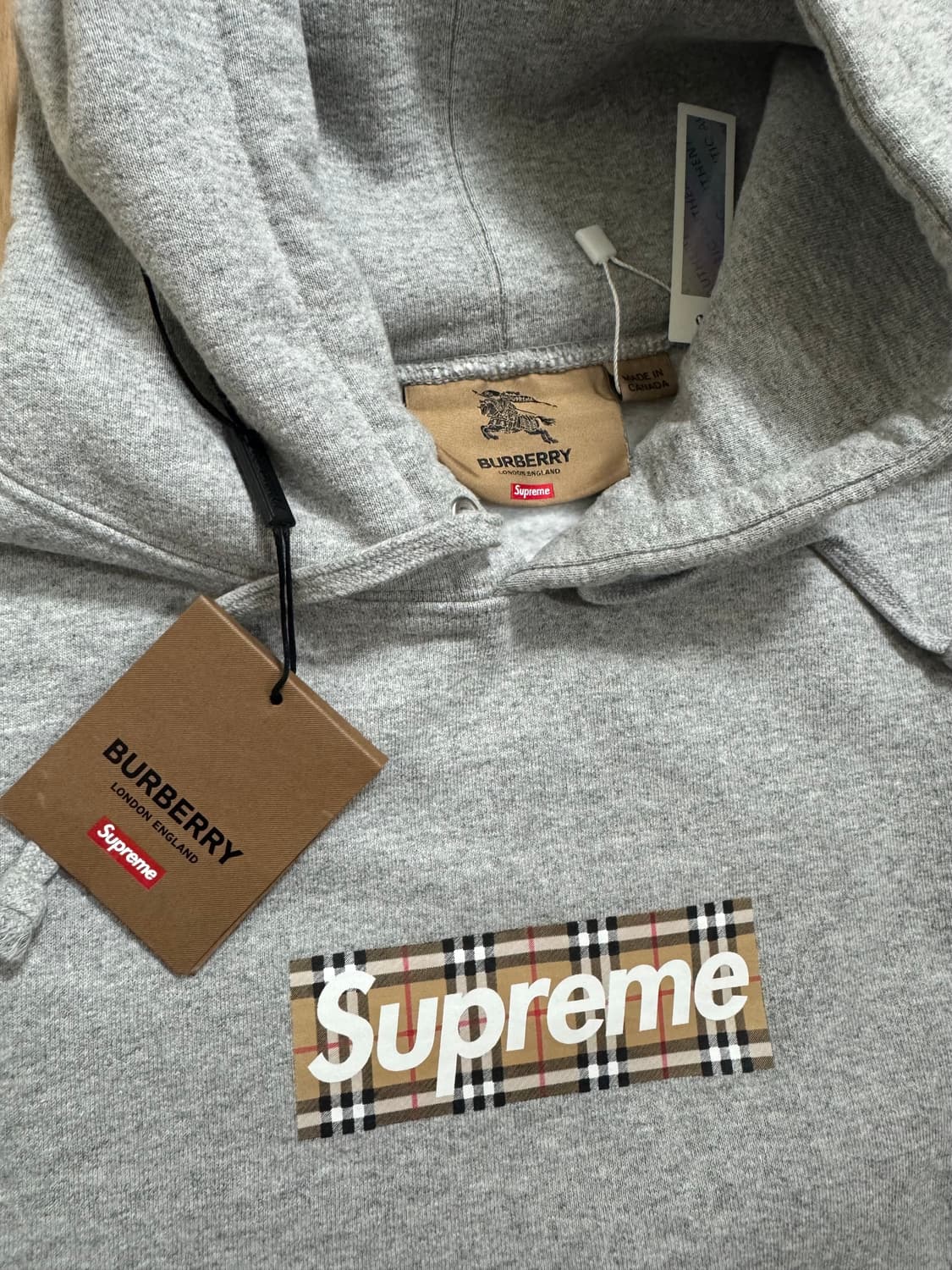 [M] 슈프림 버버리 박스로고 후드 상품이미지2