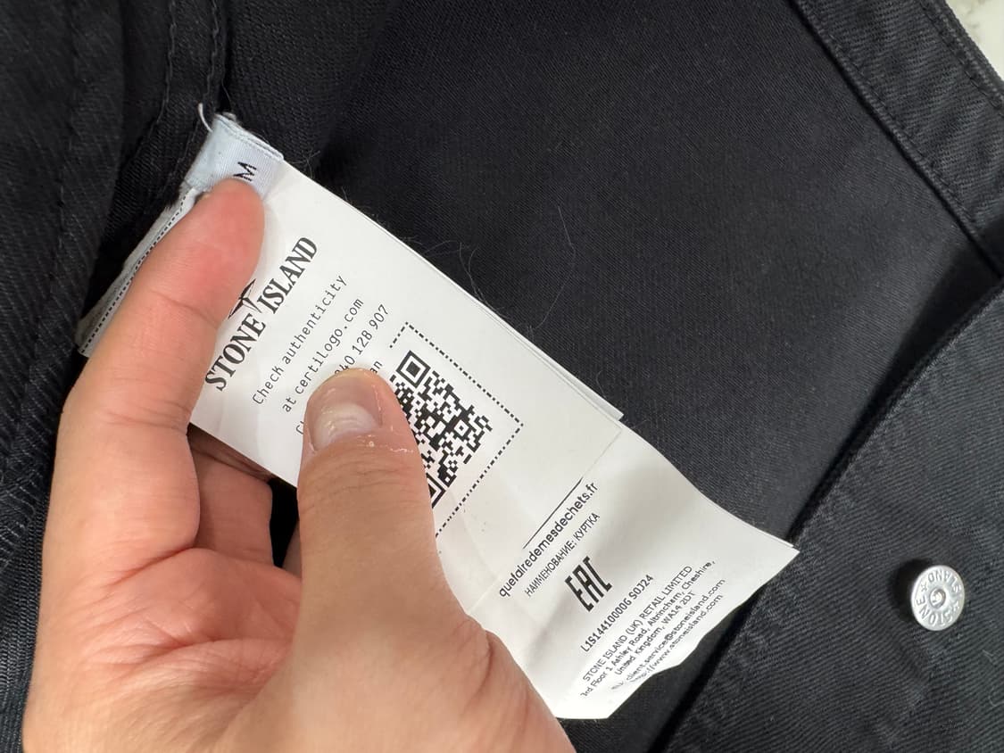 스톤아일랜드 26ss 데님리서치 블랙 불 데님자켓 상품이미지4